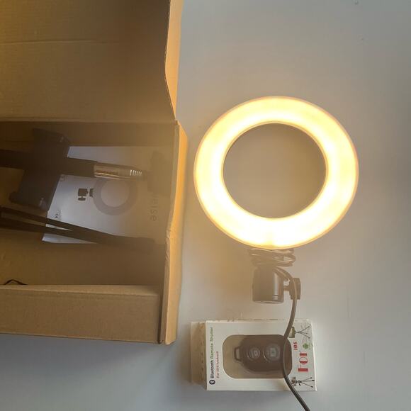 8'' Ring Light,w Extendable Tripod Stand, for Live Stream/Makeup/YouTube/TikTok - Picture 1 of 12